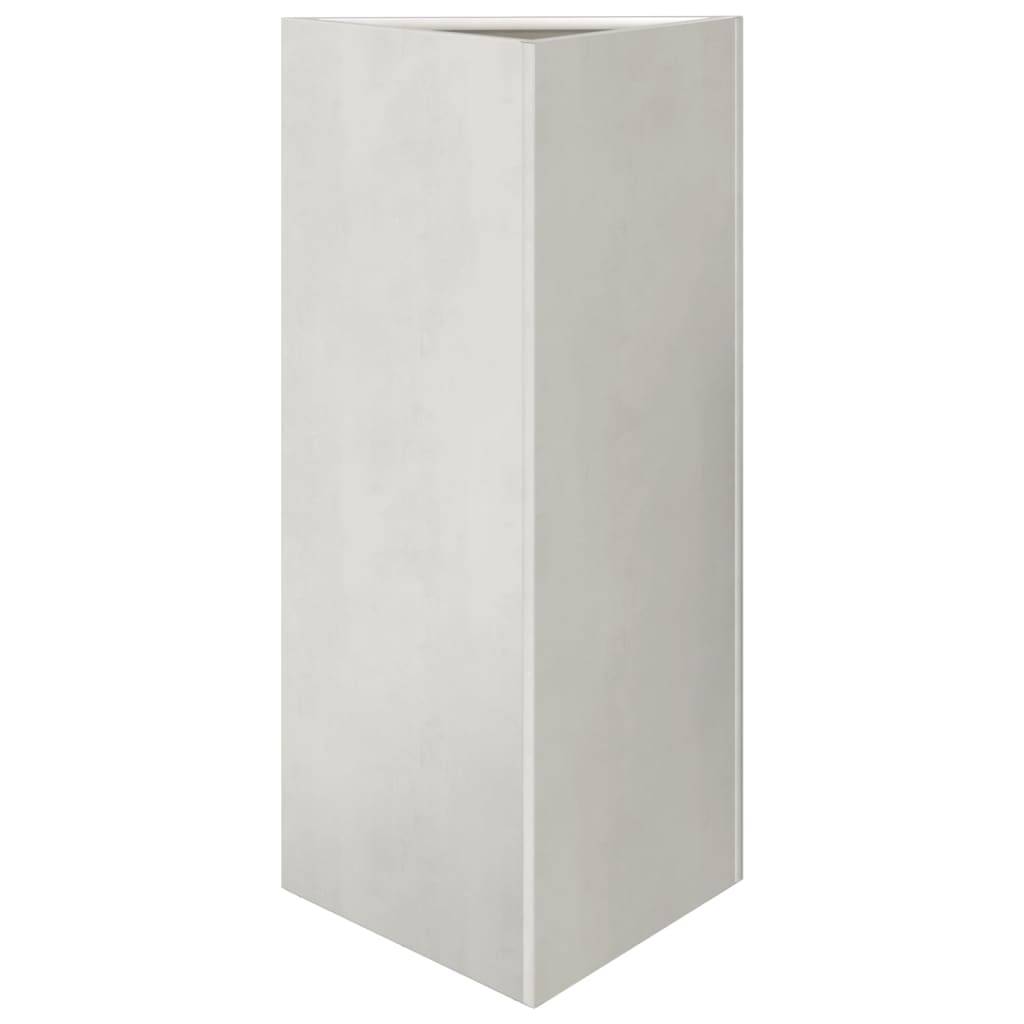 vidaXL Pflanzkübel Dreieckig 40x34,5x70 cm Edelstahl