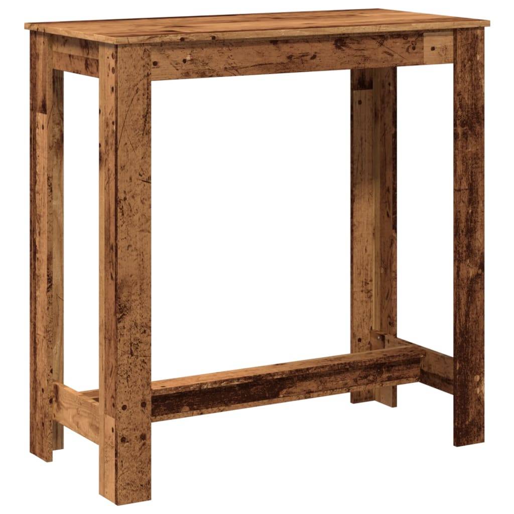 vidaXL Bartisch Altholz-Optik 102x50x103,5 cm Holzwerkstoff