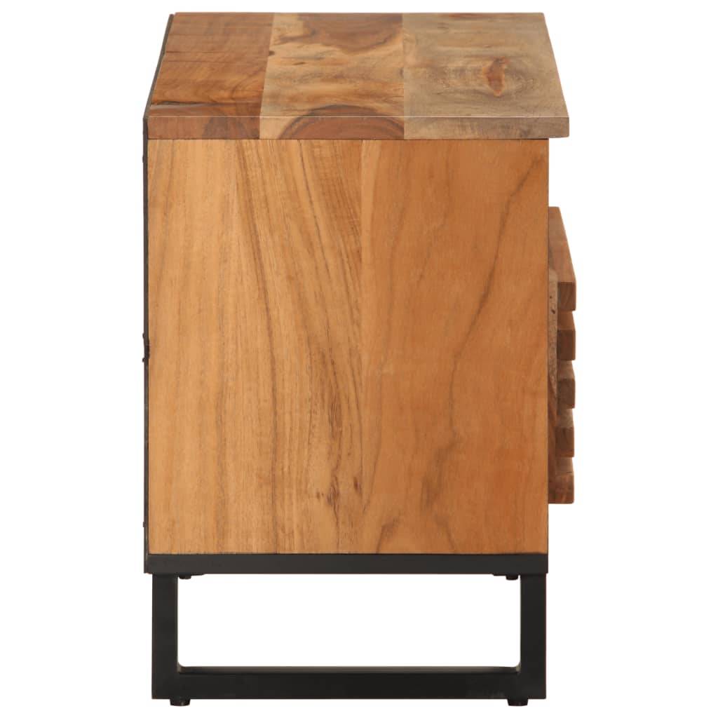 vidaXL TV-Schrank 80x34x46 cm Massivholz Akazie