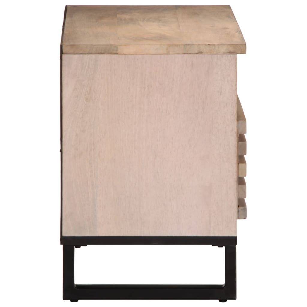 vidaXL TV-Schrank 80x34x46 cm Massivholz Mango
