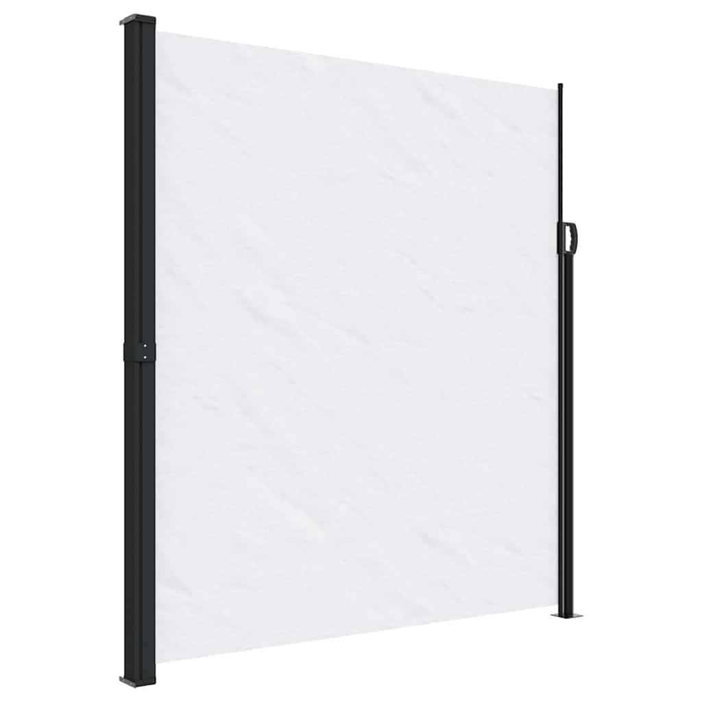 vidaXL Seitenmarkise Ausziehbar Weiß 220x500 cm
