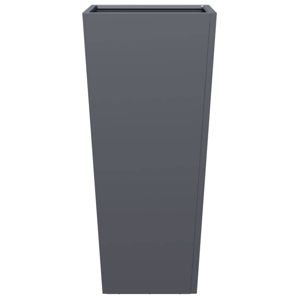 vidaXL Pflanzkübel Anthrazit 35x35x75 cm Stahl