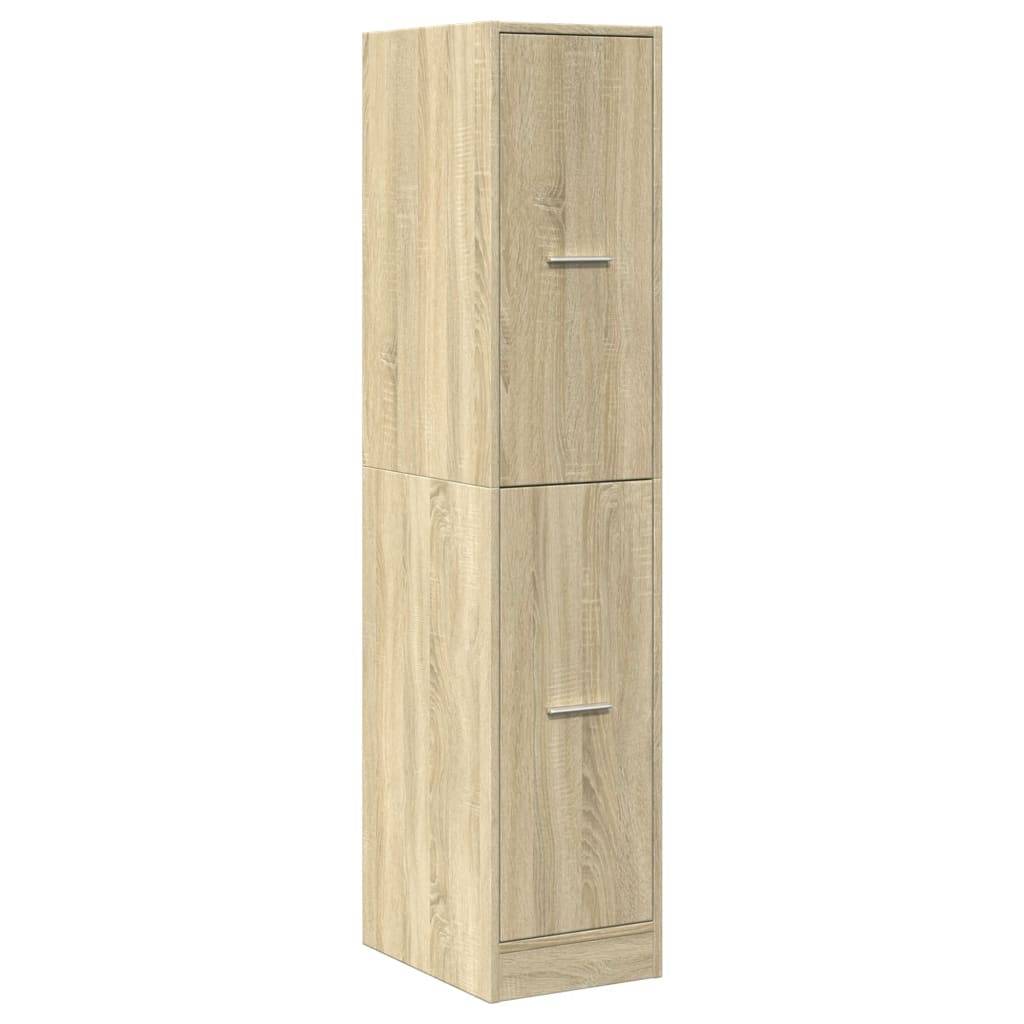 vidaXL Apothekerschrank Sonoma-Eiche 30x41x144,5 cm Holzwerkstoff