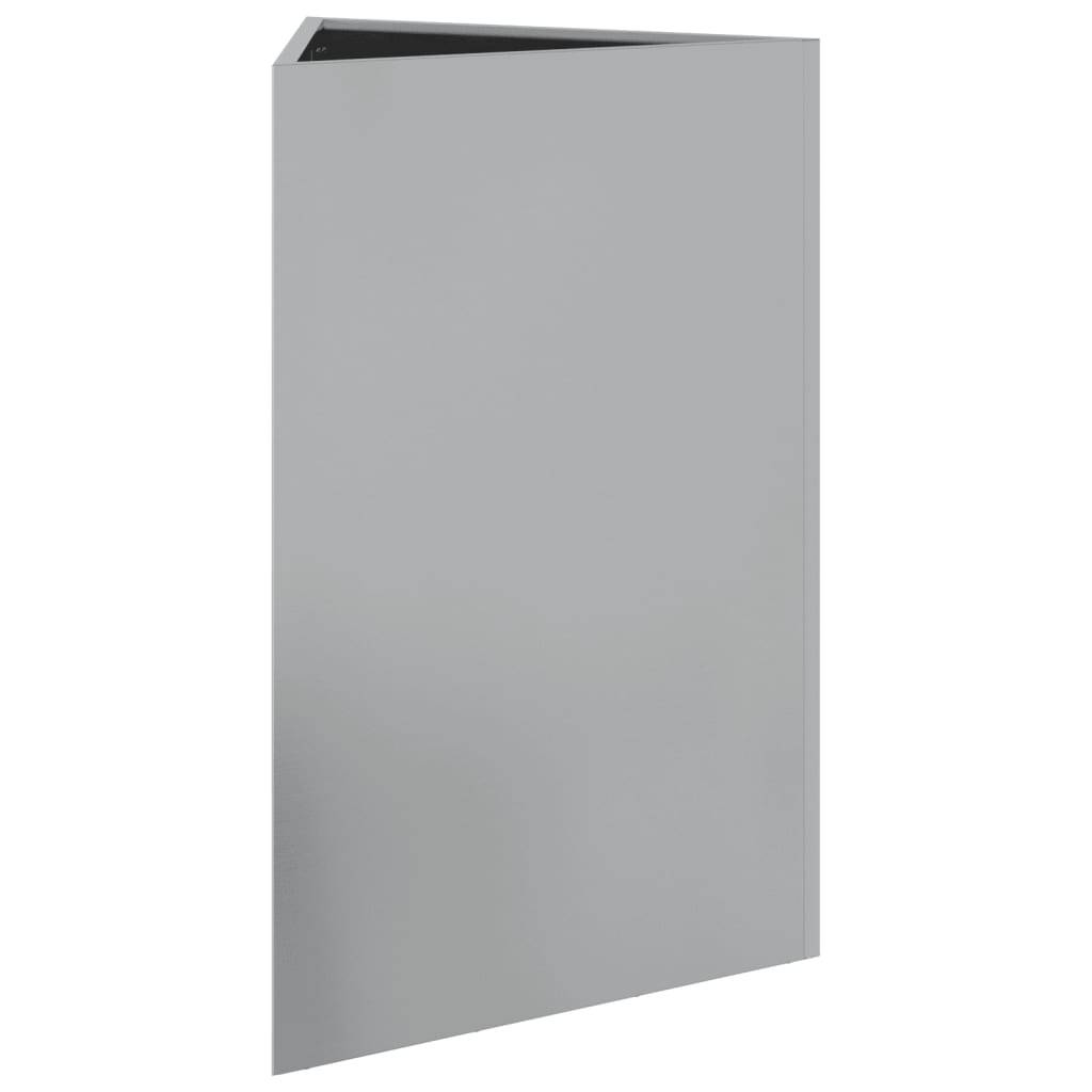 vidaXL Pflanzkübel Dreieckig 50x43x75 cm Verzinkter Stahl