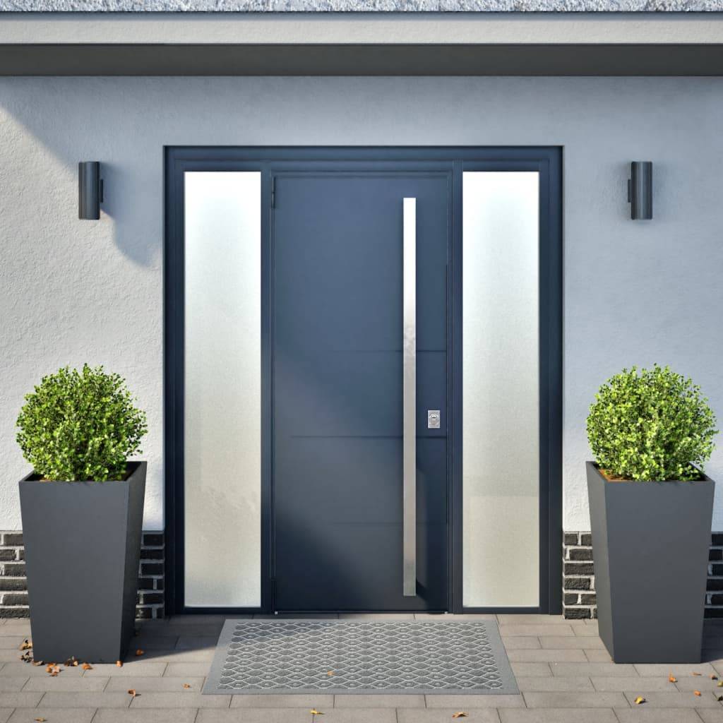 vidaXL Pflanzkübel 2 Stk. Anthrazit 45x45x75 cm Stahl