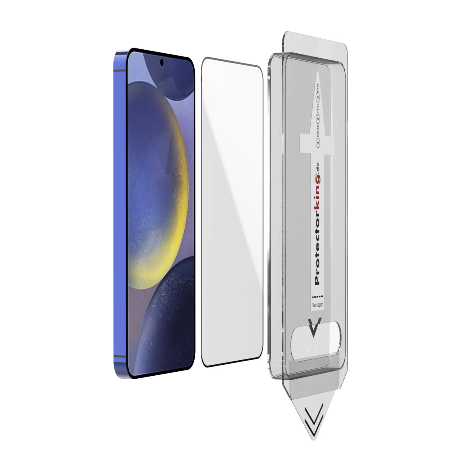 6x 9H Panzerglas für Samsung Galaxy S22 Plus Full-Screen Protector HD klar Montagehilfe Tempered Hartglas Schutzglas Displayschutz