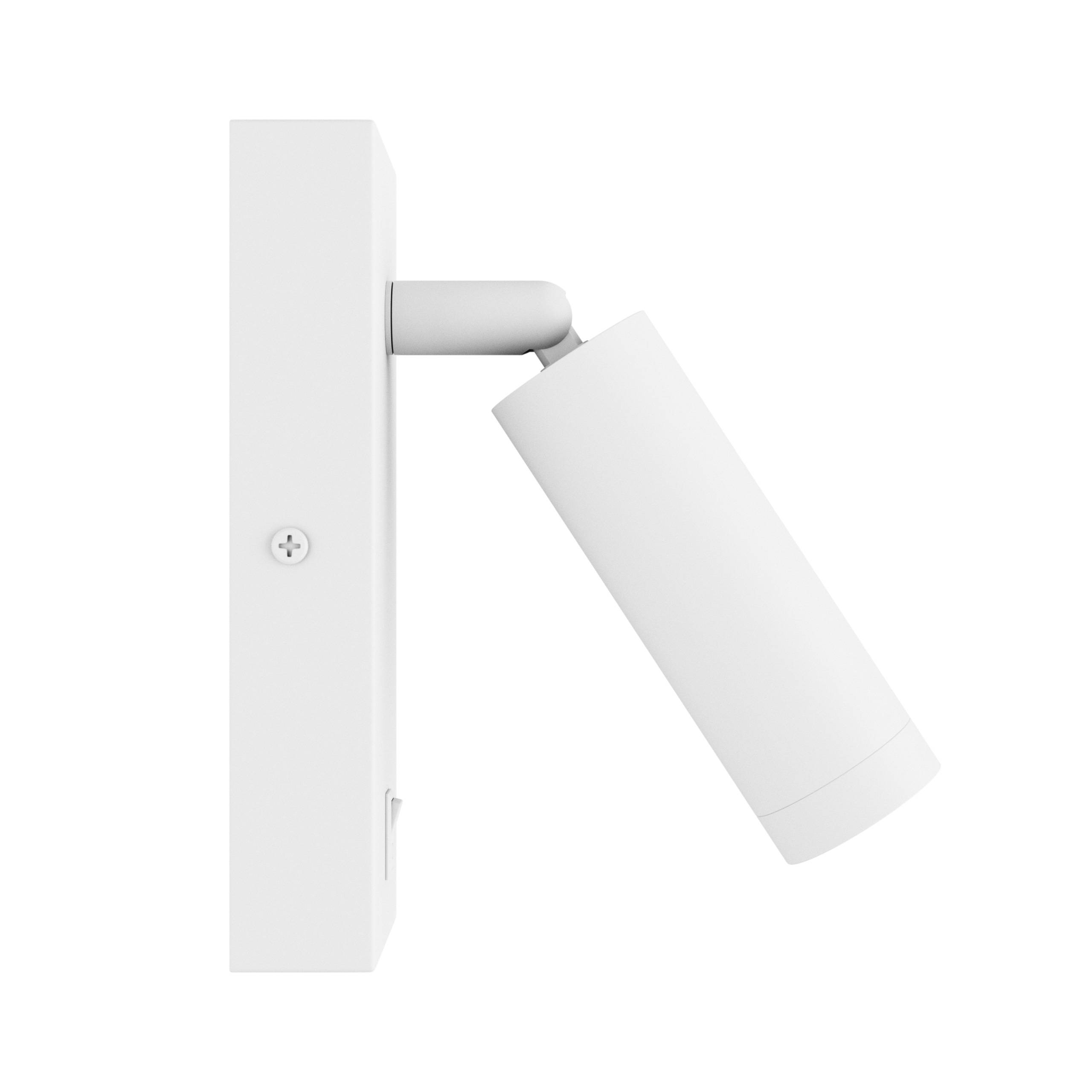 Spectrum LED Wandleuchte Madara Slim GU10 MR11 weiß Bettleuchte mit Schalter einstellbar