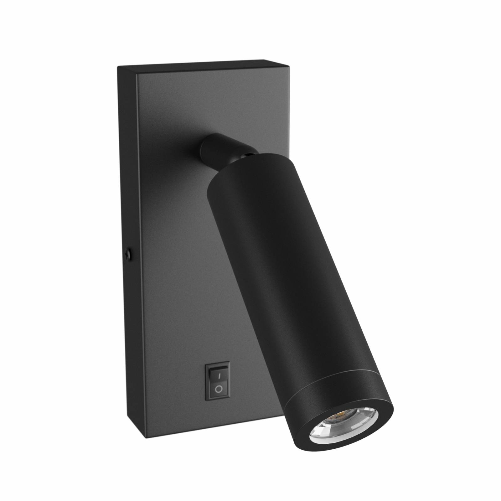 Spectrum LED Wandleuchte Madara Slim GU10 MR11 schwarz Bettleuchte mit Schalter einstellbar