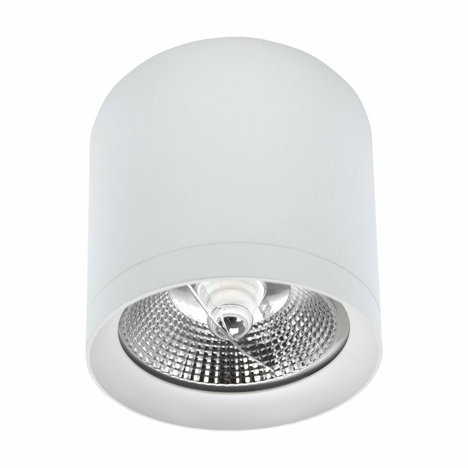 Spectrum LED Aufbauleuchte Chloe AR111 GU10 weiß blendfrei IP20 max.35W Deckenleuchte rund