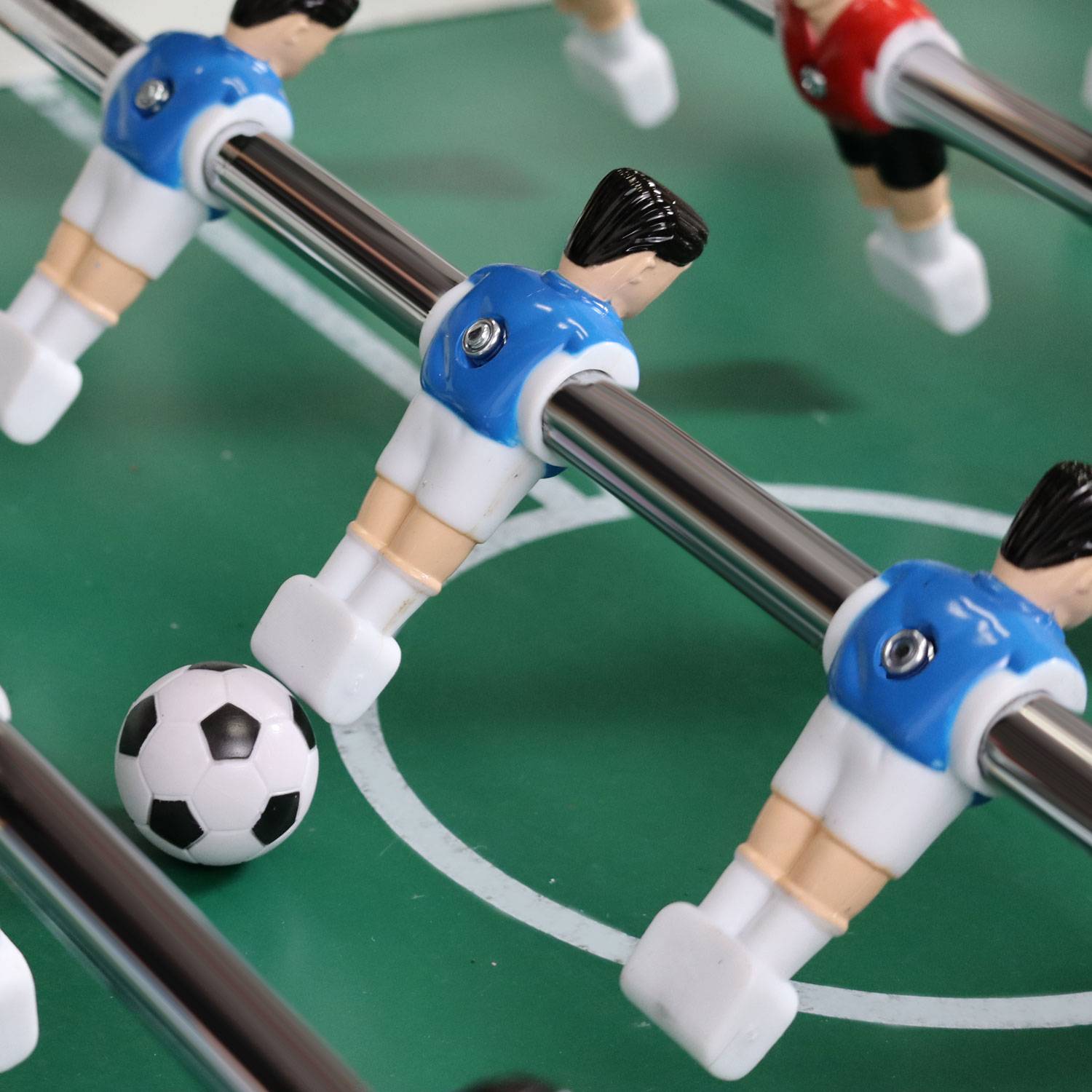 11 Tischkicker Figuren 16mm - Italien Blau Weiß - Tischfussball Kicker Spieler