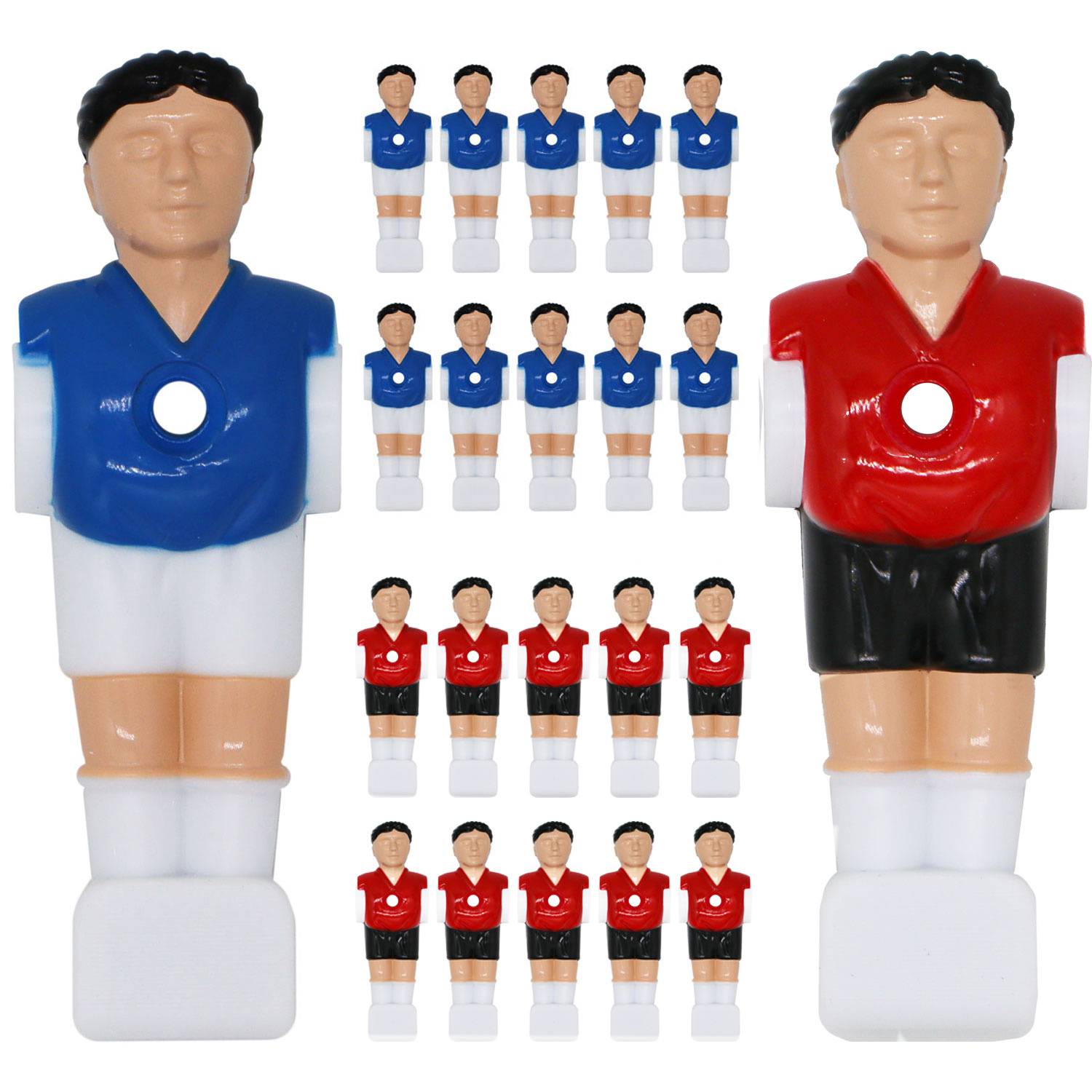 22 Tischkicker Figuren 16mm - Frankreich vs. Türkei - Tischfussball Kicker Spieler