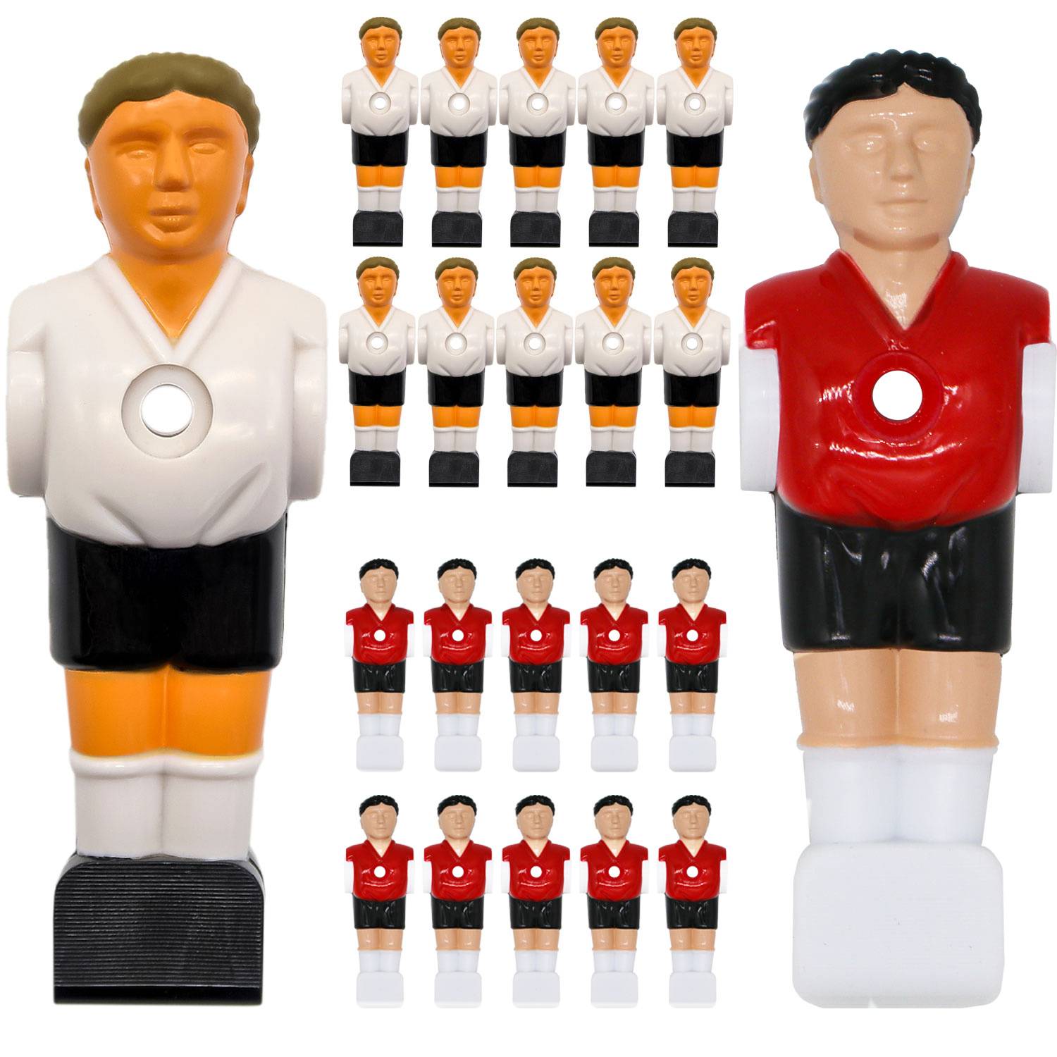 22 Tischkicker Figuren 16mm - Deutschland vs. Türkei - Tischfussball Spieler