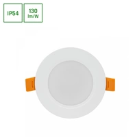 Spectrum LED Panel DURE 3 Einbauleuchte 5W rund 650lm Badezimmerleuchte IP54 Warmweiß 3000K Spectrum LED Panel DURE 3 Einbauleuchte 5W rund 650lm Badezimmerleuchte IP54 Warmweiß 3000K