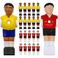 22 Tischkicker Figuren 16mm - Brasilien vs. Frankreich - Tischfussball Spieler 22 Tischkicker Figuren 16mm - Brasilien vs. Frankreich - Tischfussball Spieler