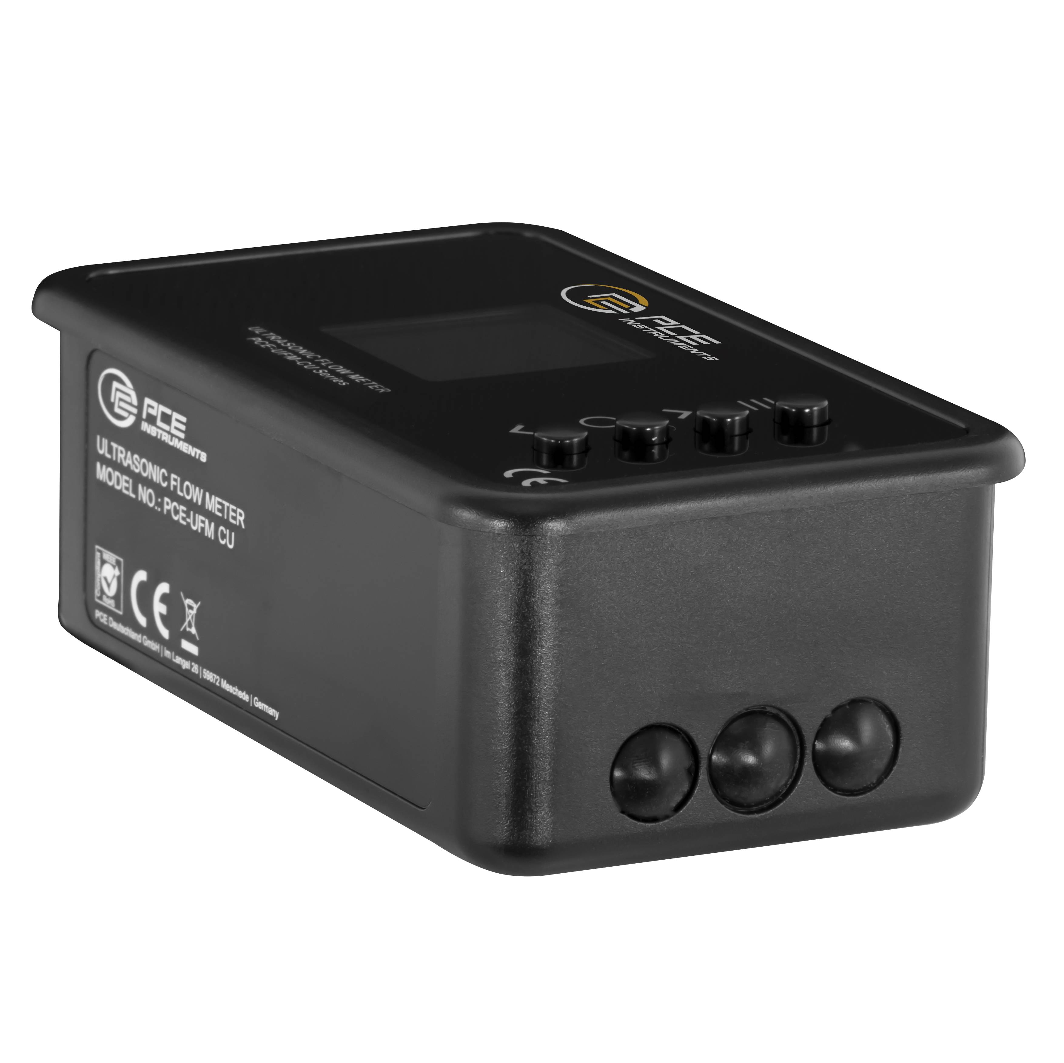 PCE Instruments Durchflussmesser zum Festeinbau PCE-UFM 25PVC für PVC Rohre DN 25|PoE & Sensor mit 9 m Ethernet-Kabel