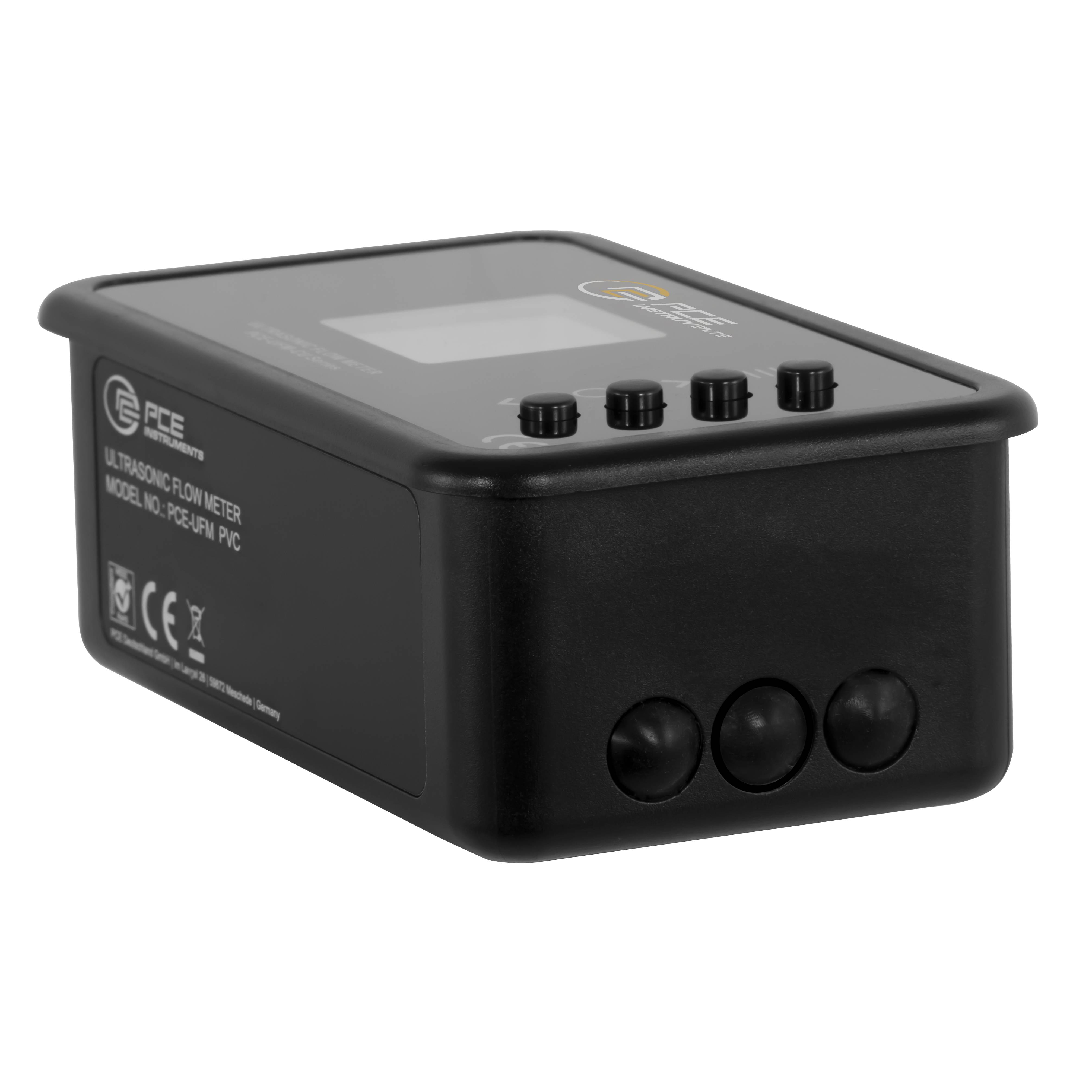 PCE Instruments Durchflussmesser zum Festeinbau PCE-UFM 32PVC für PVC Rohre DN 32|PoE & Sensor mit 9 m Ethernet-Kabel