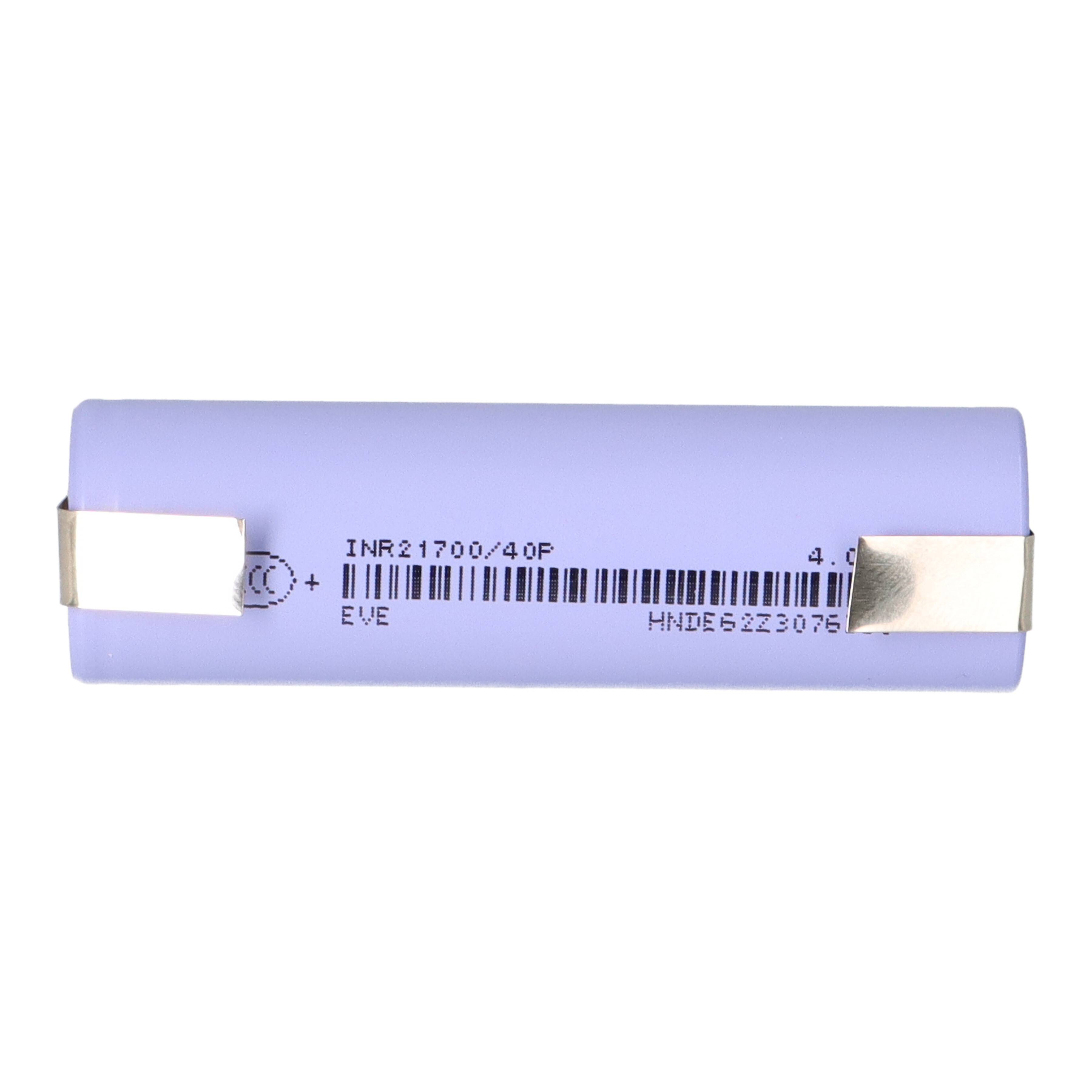 EVE Li-ion Akku INR21700-40P 3,6V 4000mAh - 50A U-Lötfahne