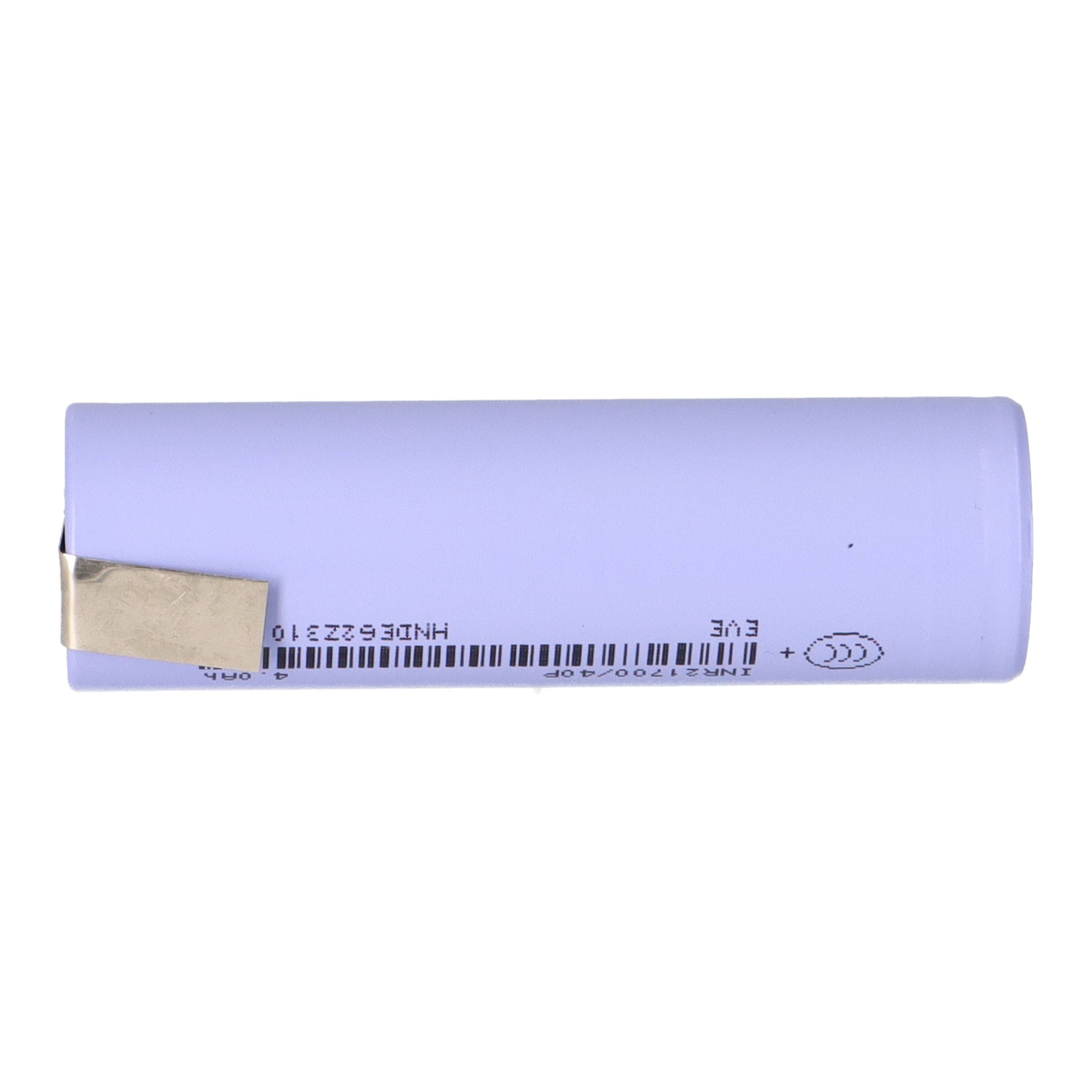 EVE Li-ion Akku INR21700-40P 3,6V 4000mAh - 50A Z-Lötfahne
