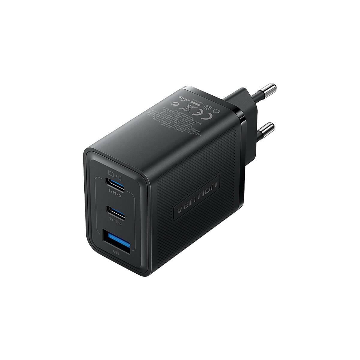 Wandladegerät 2xUSB-C, USB-A, 65W/65W/30W, GaN
