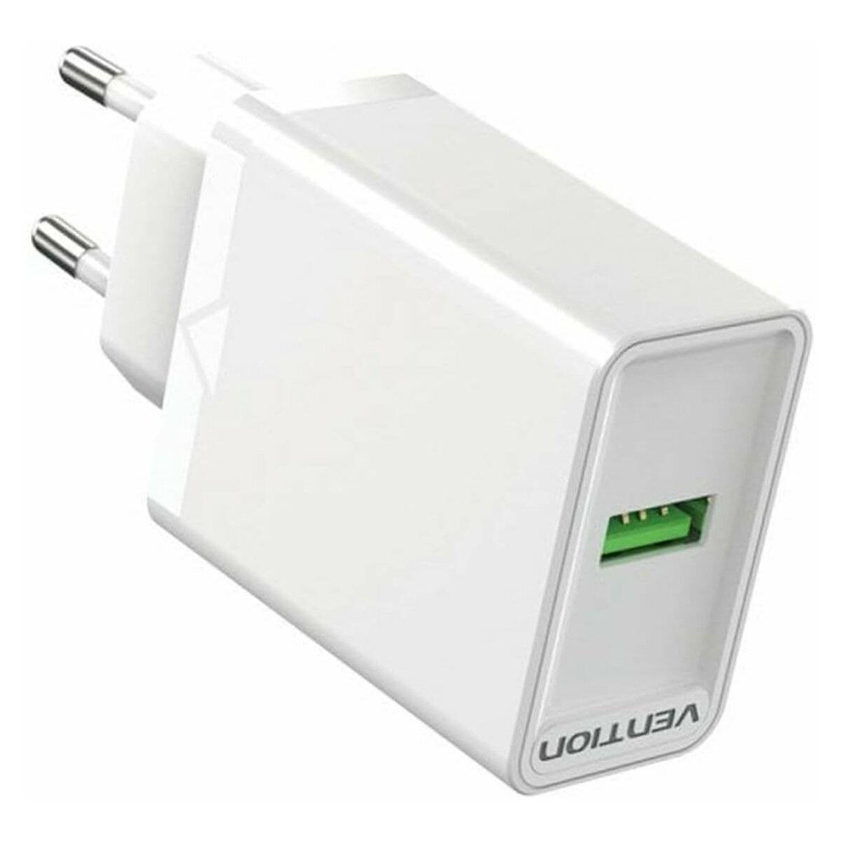 18W Ladegerät Wandladegerät 1x USB 2,4A Weiß