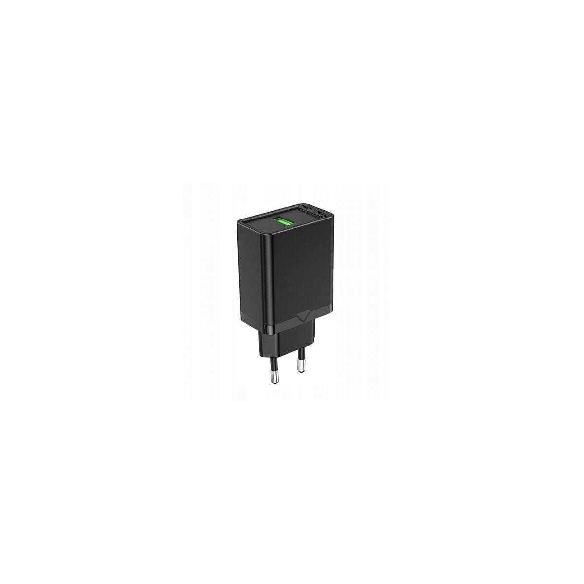 18W Ladegerät Wandladegerät 1x USB 2,4A Schwarz