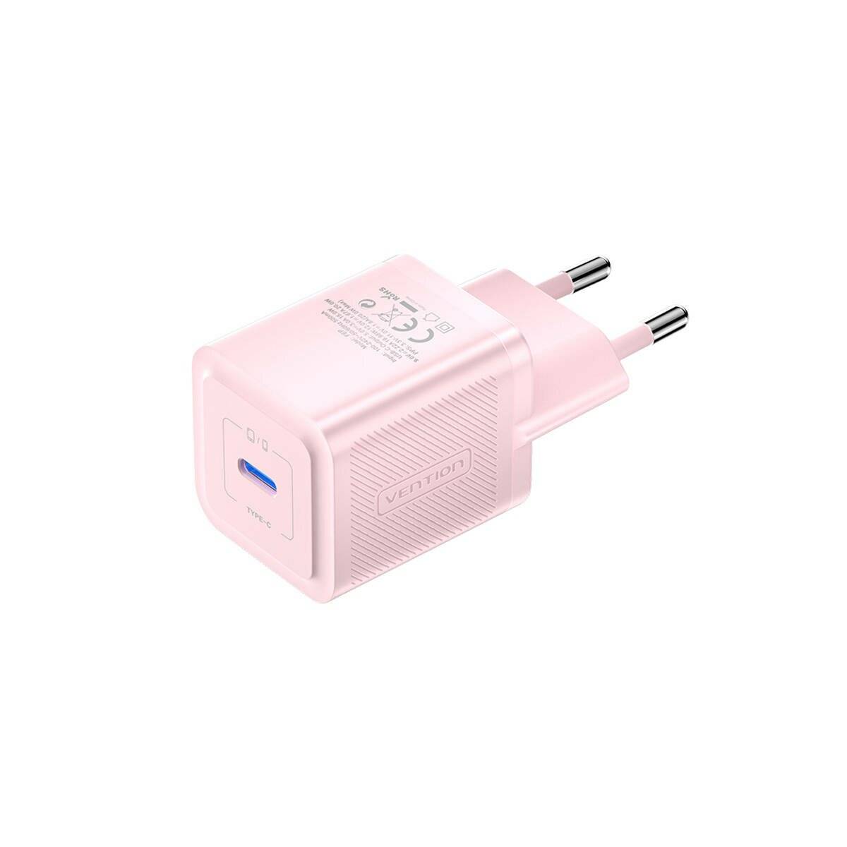 20W GaN Ladegerät Wandladegerät USB-C Pink