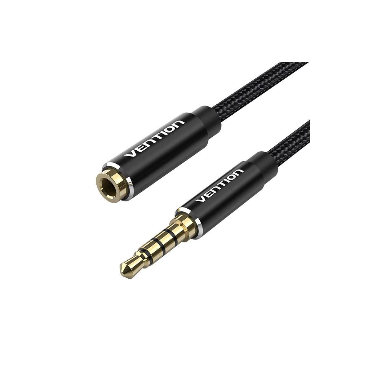 Audio Kabel TRRS 3,5 mm Stecker auf 3,5 mm Buchse 2 Meter