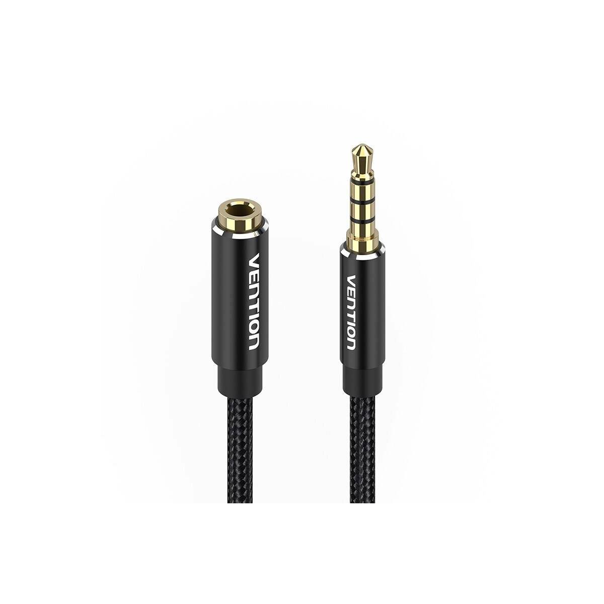 Audio Kabel TRRS 3,5 mm Stecker auf 3,5 mm Buchse 2 Meter