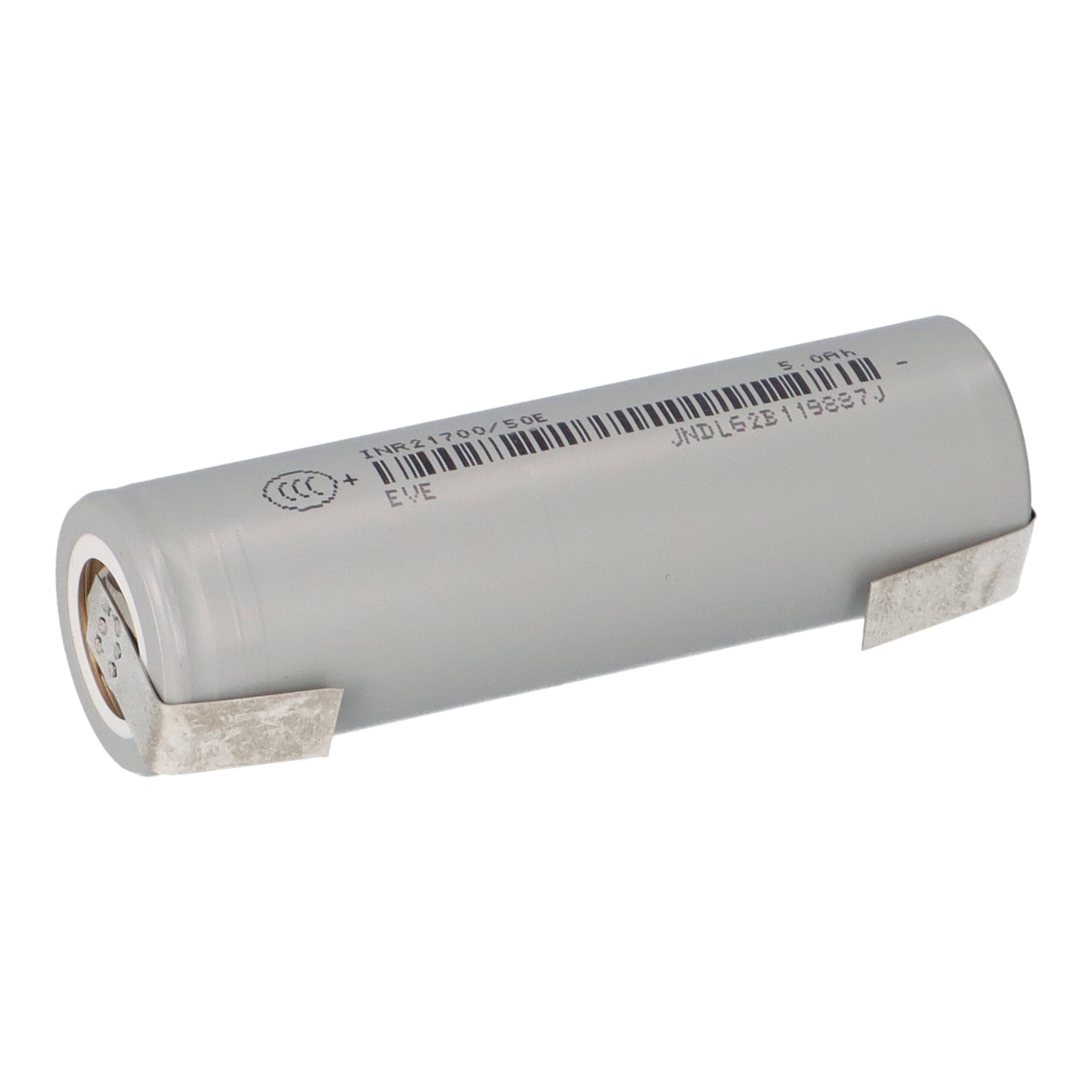 EVE Li-ion Akku INR21700-50E 3,6V 5000mAh - 15A U-Lötfahne