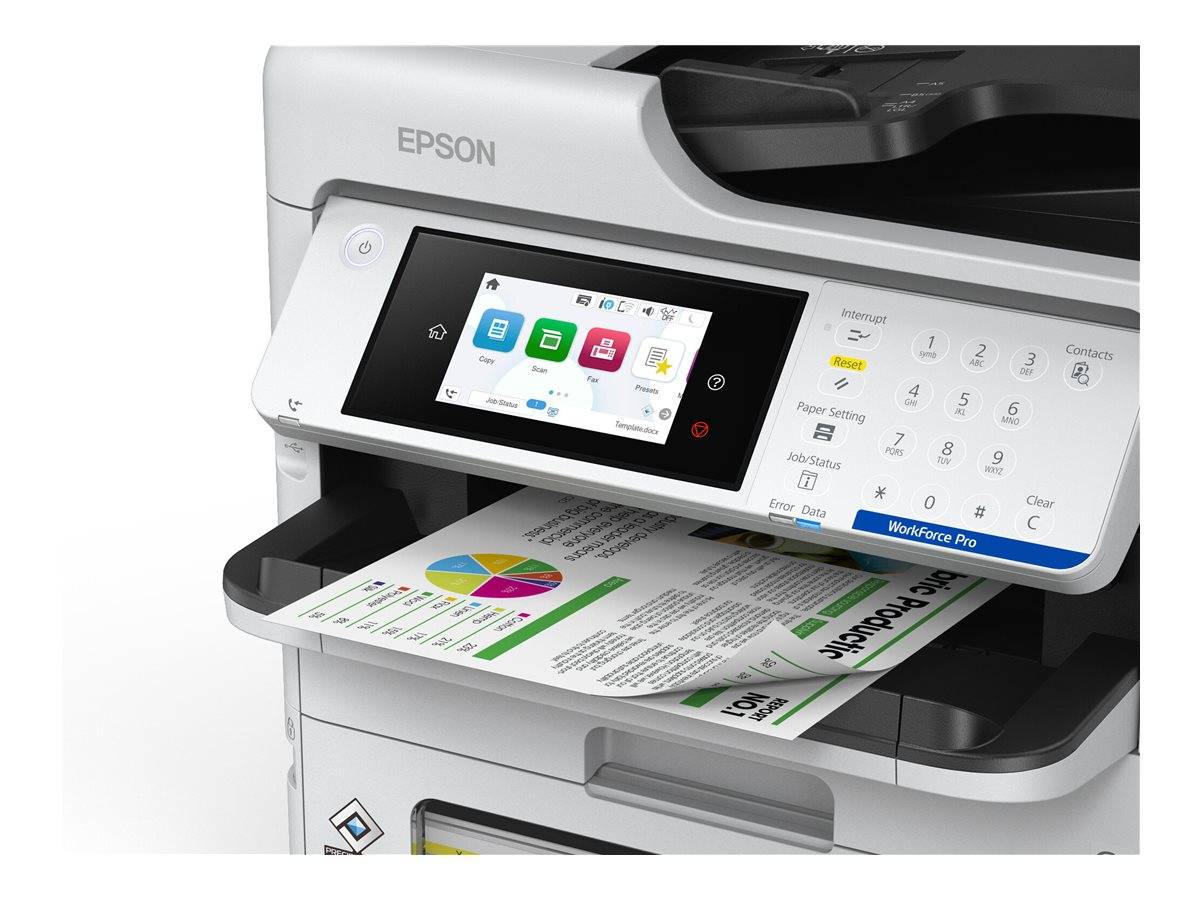 EPSON WorkForce Pro EM-C800RDWF Inkjet Multifunction Printer 25ppm BAM