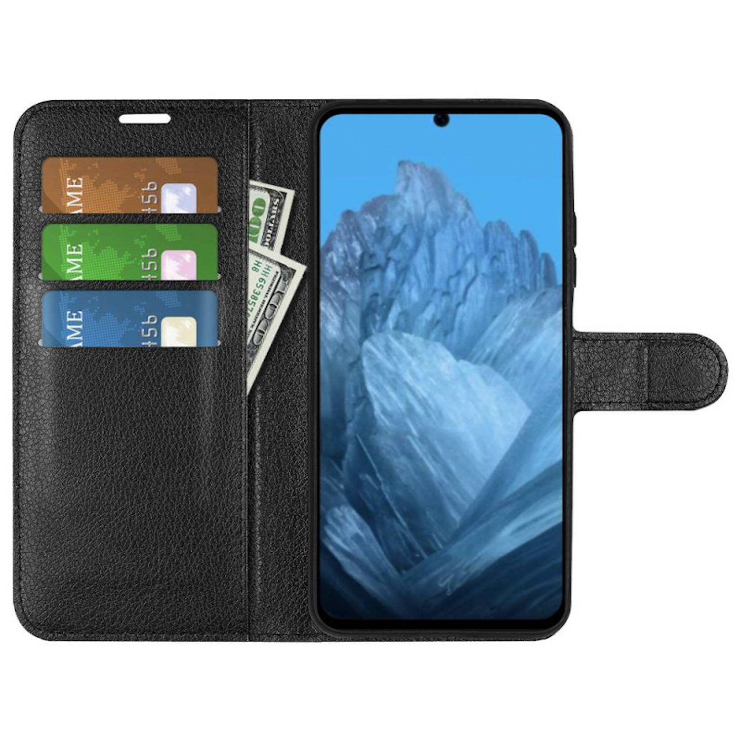 Für Google Pixel 9 / 9 Pro Kunst-Leder Book Wallet Schutz Tasche Hülle
