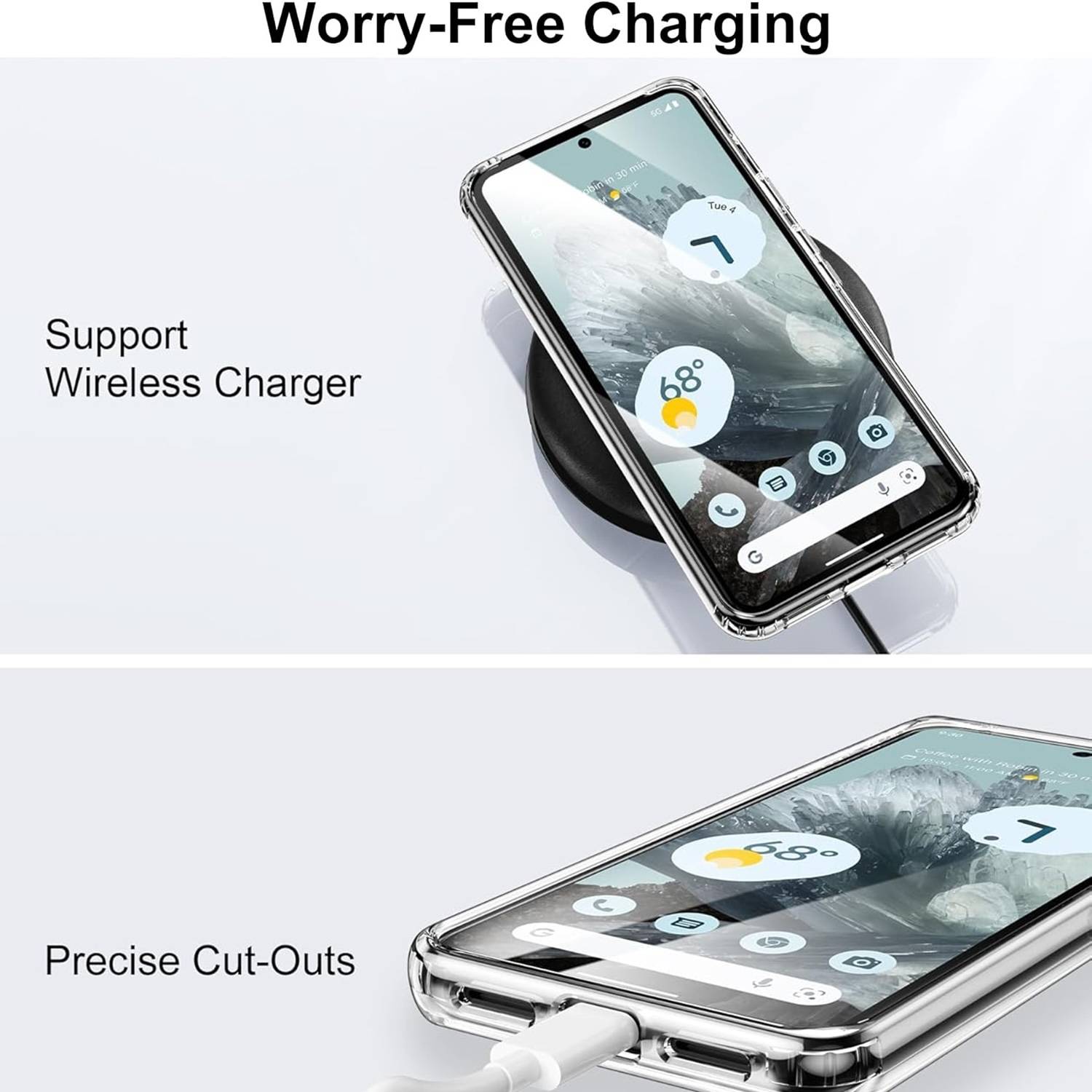 Für Google Pixel 9 Pro XL MagSafe Frosted TPU Schutz Hülle Transparent