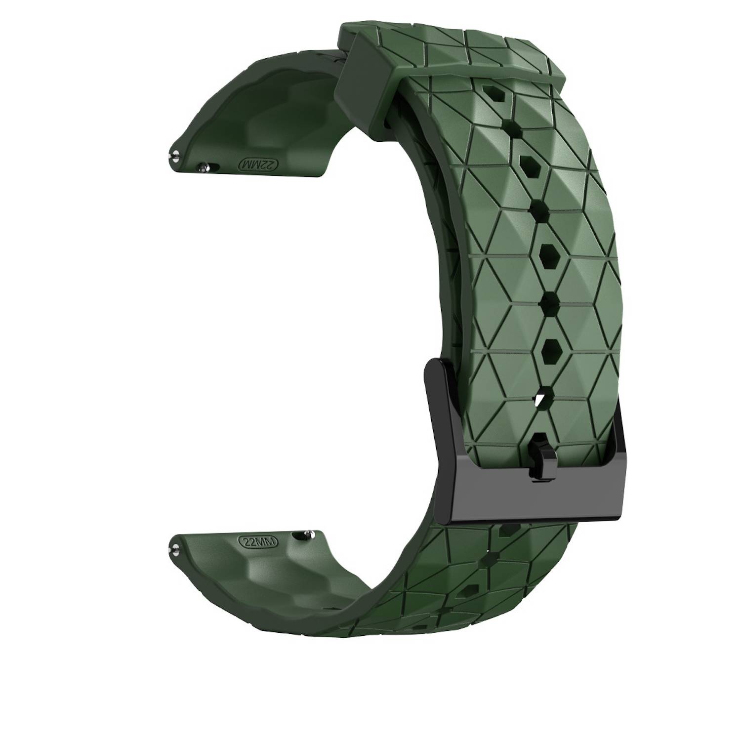 Für Samsung Galaxy Watch 7 44 40mm / FE Silikon Design Armband D- Grün
