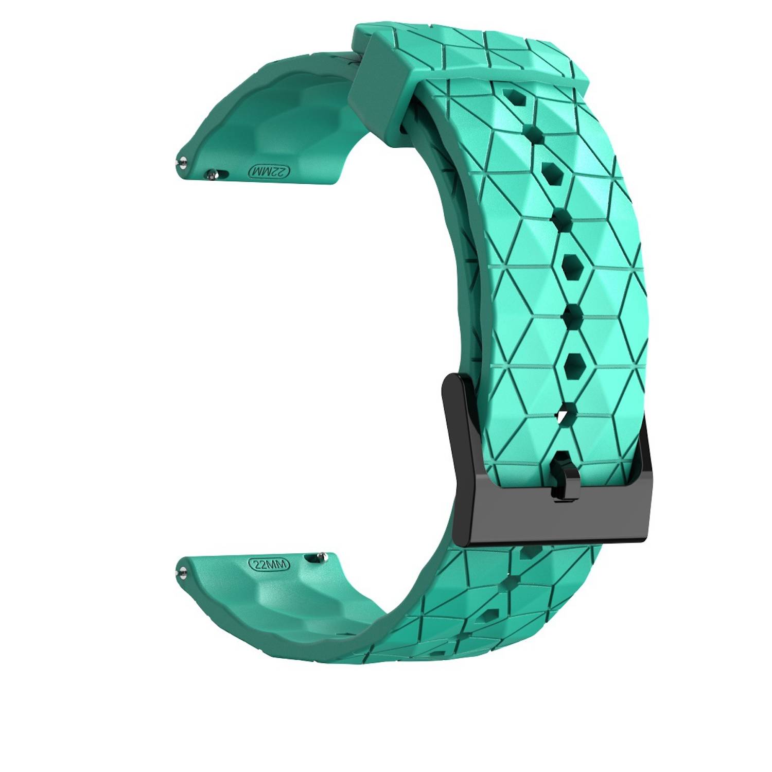 Für Samsung Galaxy Watch 7 44 40mm / FE Silikon Design Armband Aqua