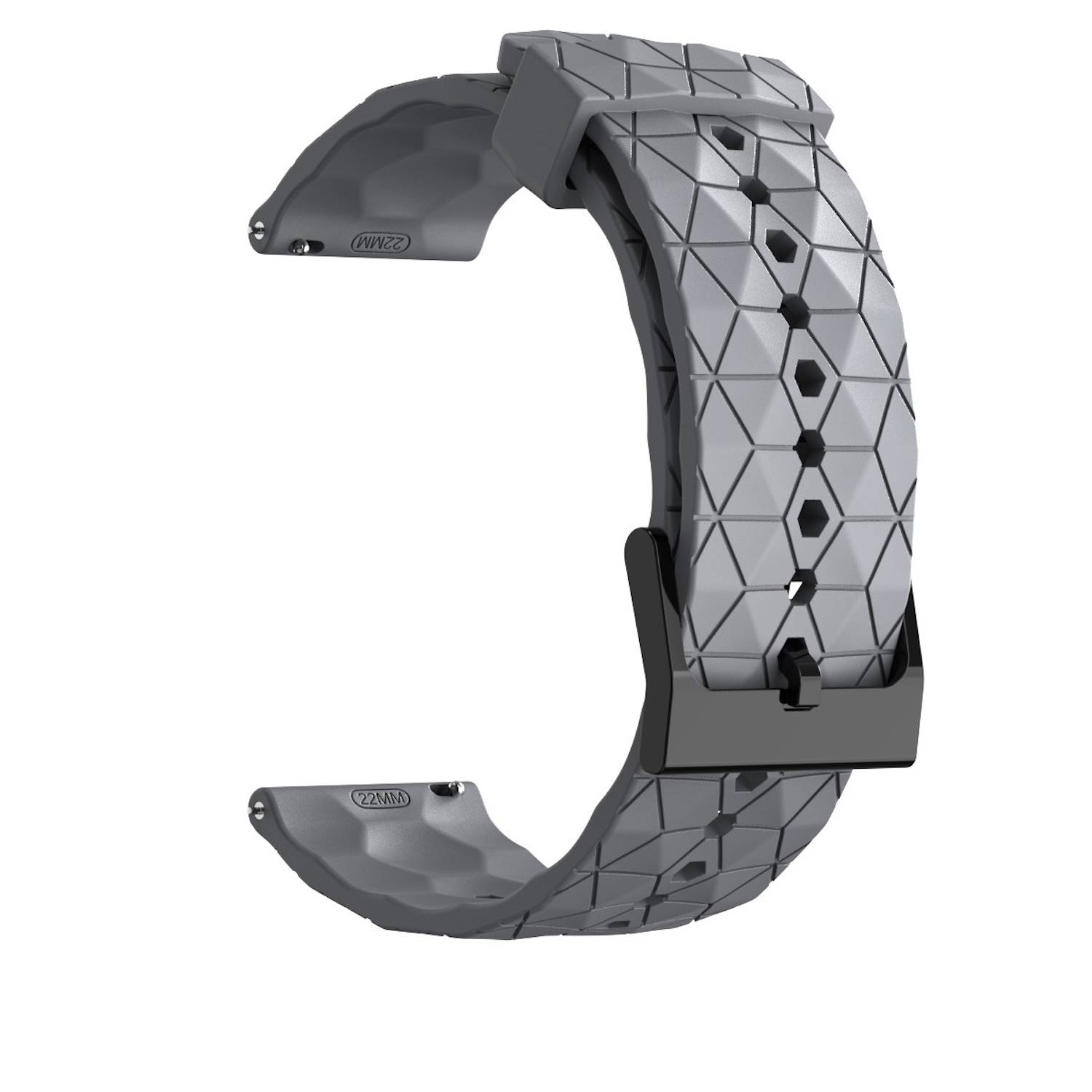 Für Samsung Galaxy Watch 7 44 40mm / FE Silikon Design Armband Grau