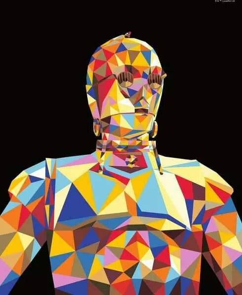 Star Wars CreArt Malen nach Zahlen Malset C-3PO 24 x 30 cm
