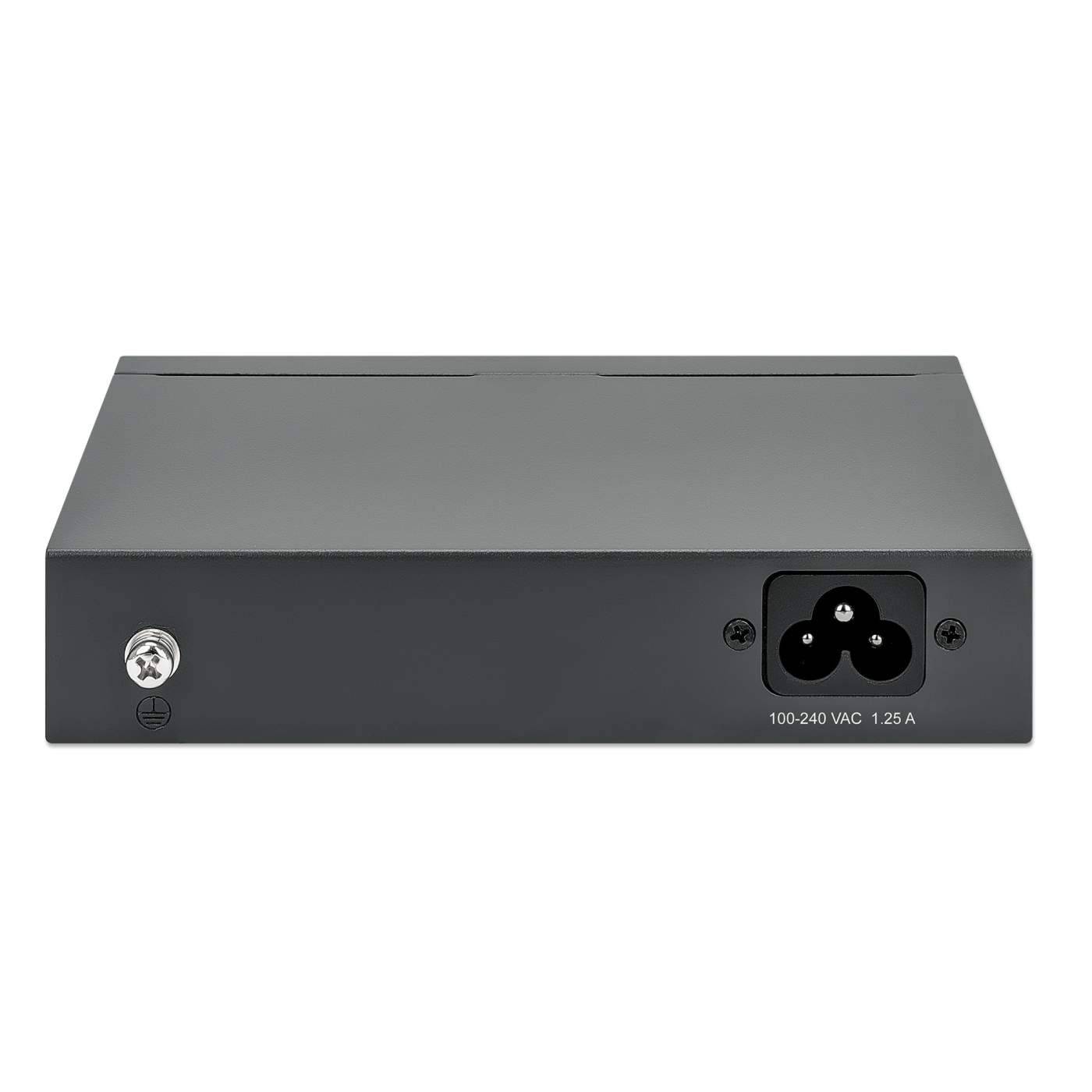 Intellinet Switch - 5 x 10/100/1000 (PoE) - Desktop, wandmontierbar - PoE+ (40 W)