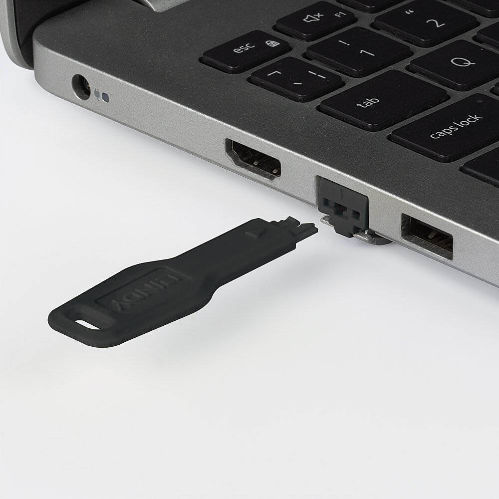 LINDY - LAN-Portblocker-Schlüssel - Schwarz