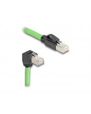 Delock RJ45 Netzwerkkabel Cat.6A Stecker zu unten gewinkelt SF/UTP