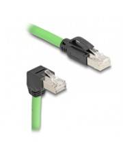 Delock RJ45 Netzwerkkabel Cat.6A Stecker zu unten gewinkelt SF/UTP CAT 6a UTP