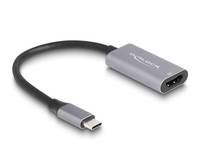 Delock - Ultra High Speed - Videoadapter - 24 pin USB-C männlich zu HDMI weiblich - 15 cm - Grau/Schwarz - unterstützt 8