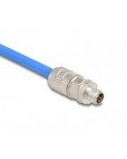 Delock M12 Stecker 8 Pin X-kodiert feldkonfektionierbar Cat.6A Netzwerk CAT 6a 8-polig