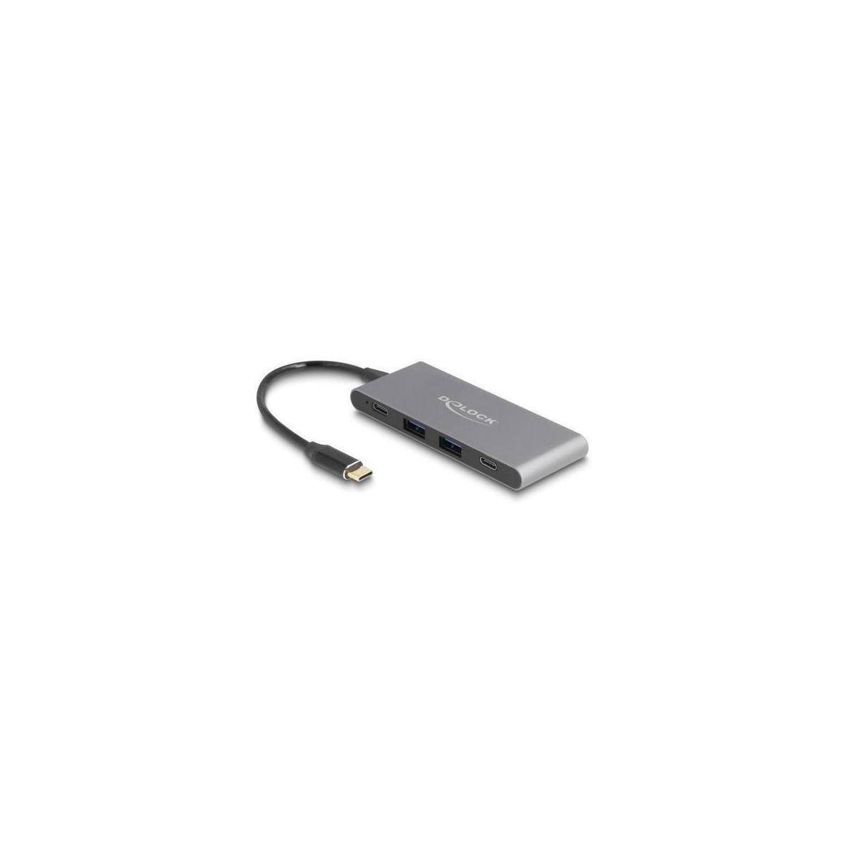 64111 - 4 Port USB Type-C Hub mit 2 x USB Typ-A und 2 x USB Type-C 10 Gbps
