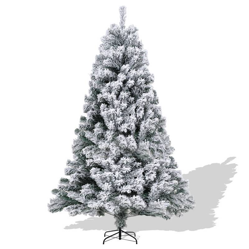 120cm Künstlicher Weihnachtsbaum Tannenbaum Weiß Schneeflocken für Weihnachten-Dekoration