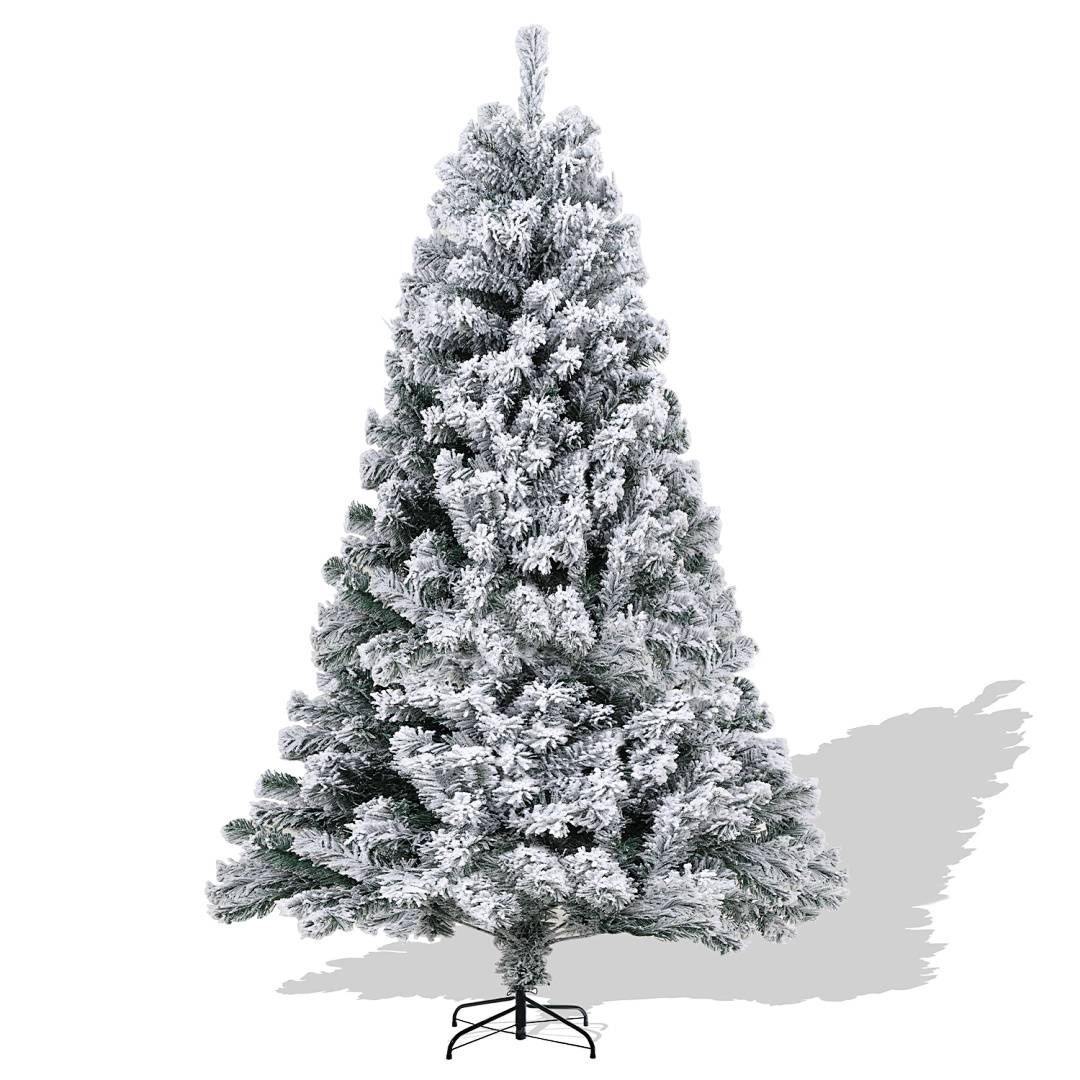 120cm Künstlicher Weihnachtsbaum Tannenbaum Weiß Schneeflocken für Weihnachten-Dekoration