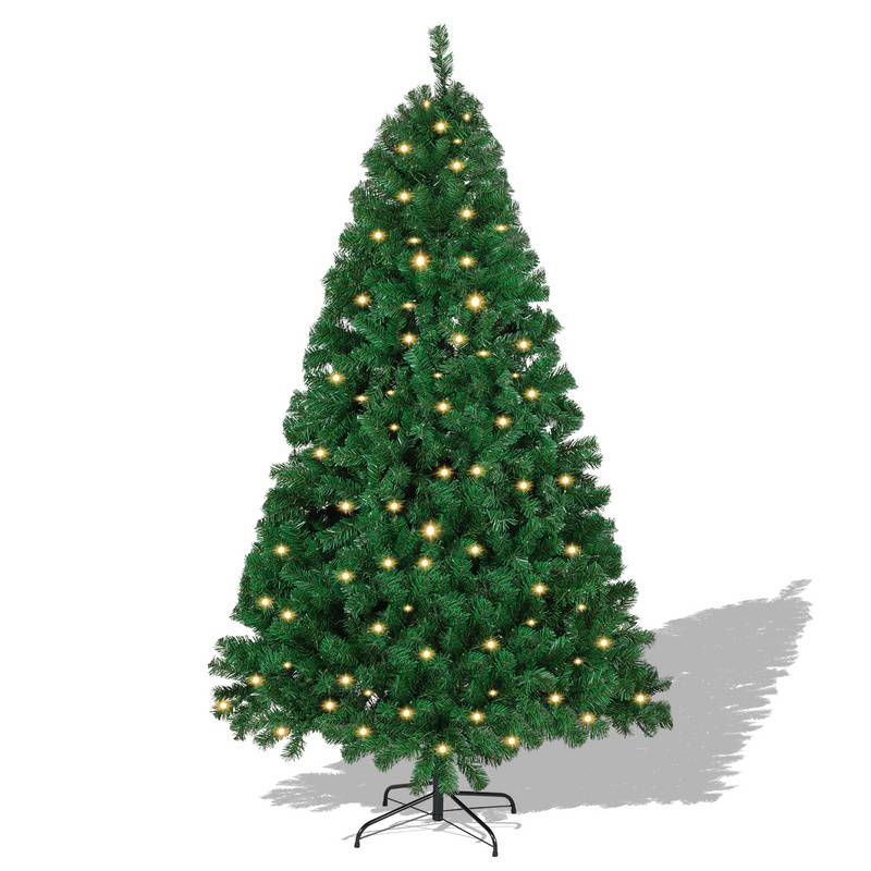 Künstlicher Weihnachtsbaum 180cm Künstlicher Tannenbaum mit Beleuchtung LED Tannenbaum für Weihnachten-Dekoration