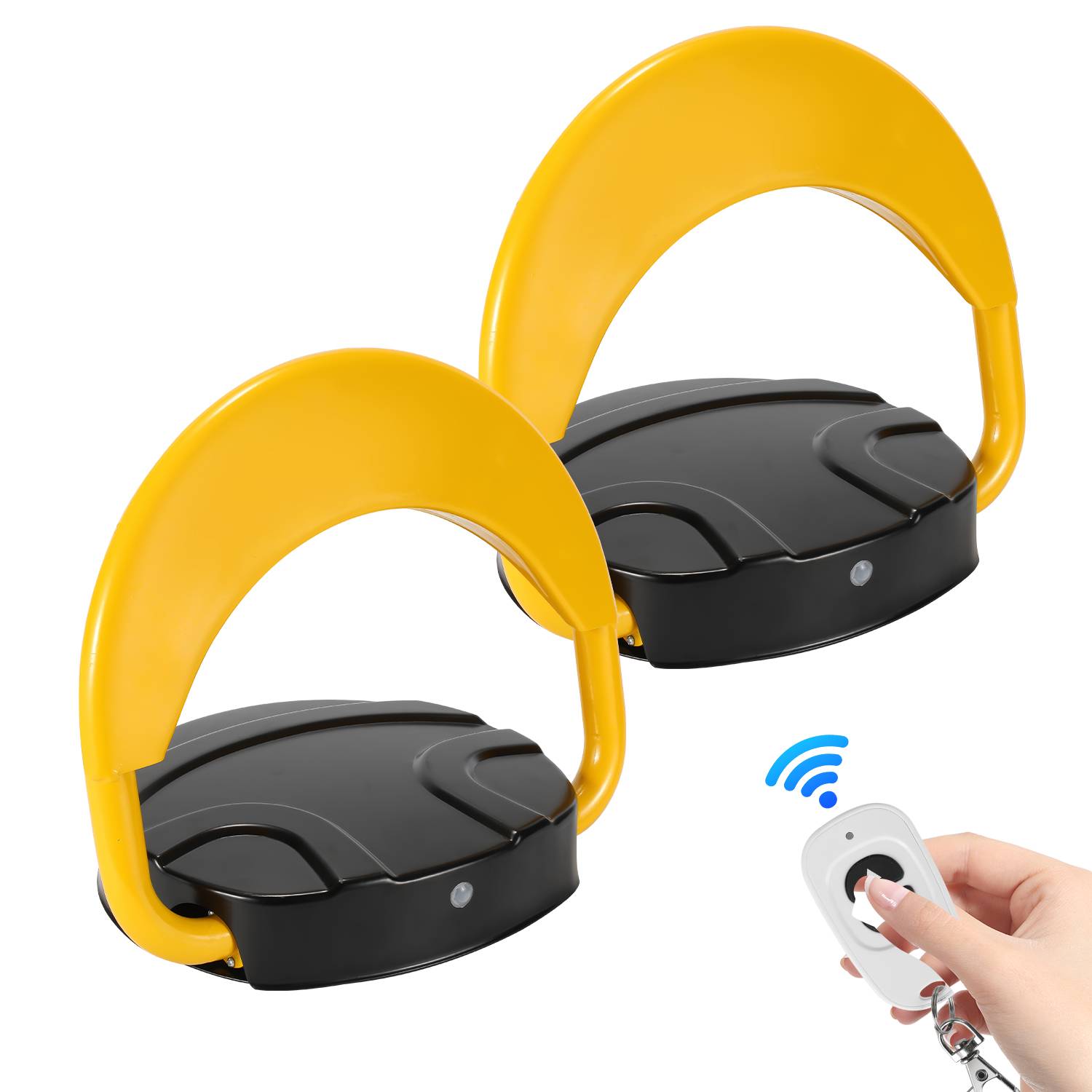 2X Parkplatzsperre Klappbar Fernbedienung Absperrpfosten Automatik Wasserdicht