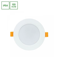 Spectrum LED Panel DURE 3 Einbauleuchte 8W rund 1000lm Badezimmerleuchte IP54 Neutralweiß 4000K Spectrum LED Panel DURE 3 Einbauleuchte 8W rund 1000lm Badezimmerleuchte IP54 Neutralweiß 4000K