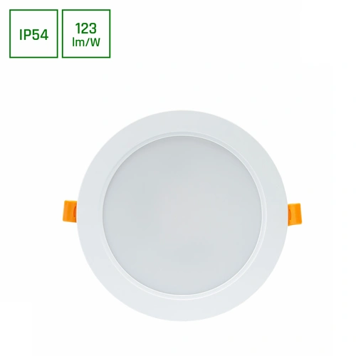 Spectrum LED Panel DURE 3 Einbauleuchte 18W rund 2200lm Badezimmerleuchte IP54 Neutralweiß 4000K Spectrum LED Panel DURE 3 Einbauleuchte 18W rund 2200lm Badezimmerleuchte IP54 Neutralweiß 4000K