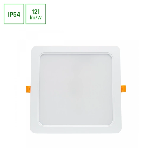 Spectrum LED Panel DURE 3 Einbauleuchte 24W eckig 2900lm Badezimmerleuchte IP54 Warmweiß 3000K Spectrum LED Panel DURE 3 Einbauleuchte 24W eckig 2900lm Badezimmerleuchte IP54 Warmweiß 3000K